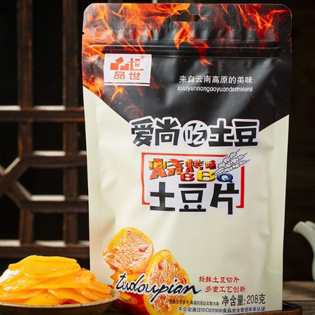 自立袋208g烧烤味土豆片